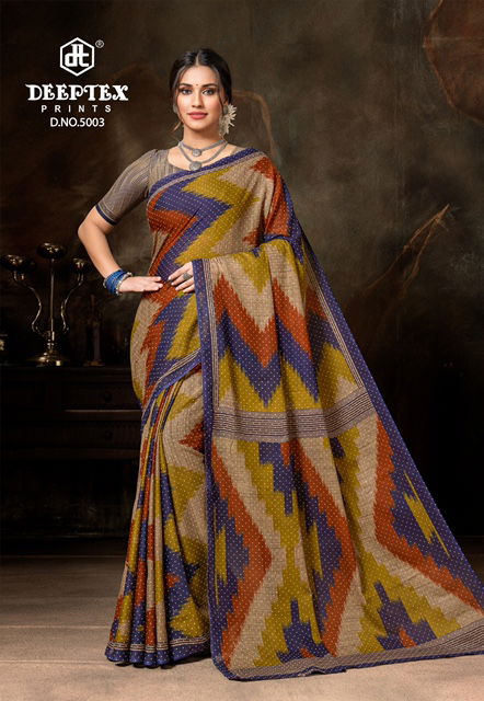 Deeptex Prime Time Vol 5 Regular Wear Wholesale Cotton Sarees Catalog